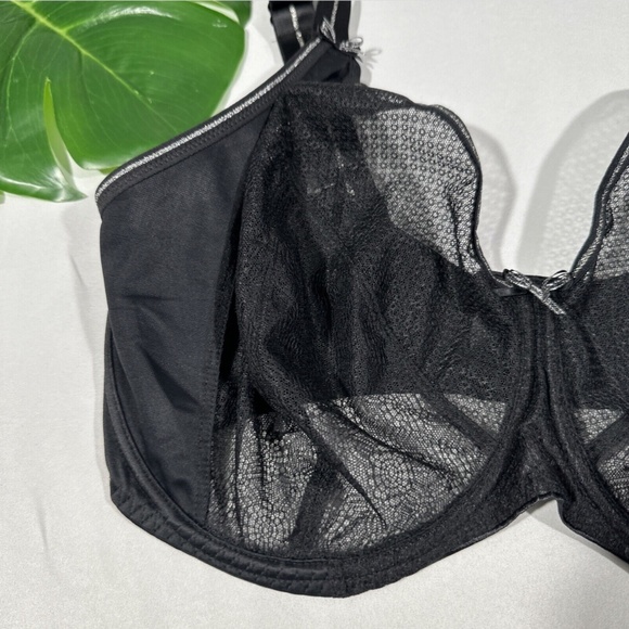 NEW Freya [ 36K US ] Hero Underwired‎ Side Support Plunge Bra in Black - Picture 4 of 11